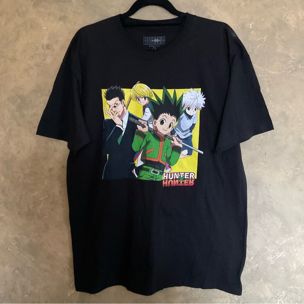 Hunter x Hunter HxH Manga Anime Graphic Tee Japan Black Large